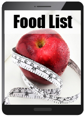A long list of healthy, approved foods is included with the 8 Week Weight Loss Challenge